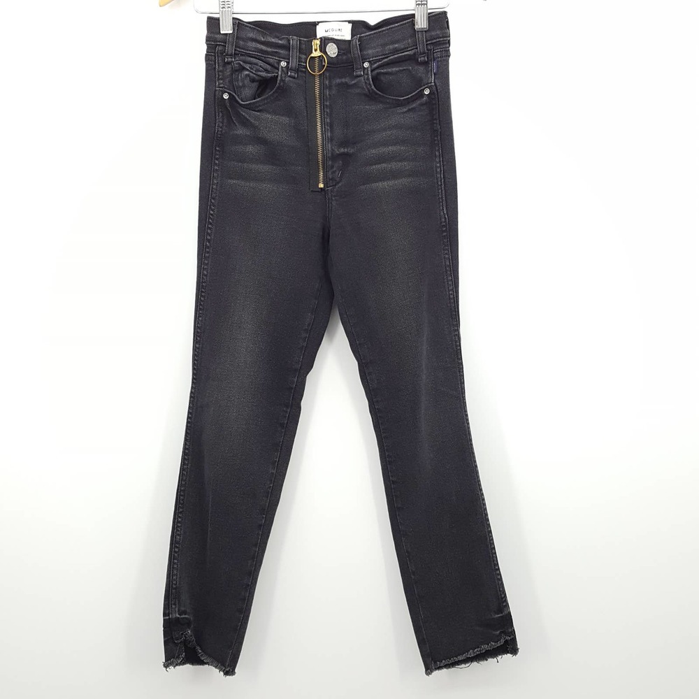 McGuire Exposed Fly Raw Ankle Crop Black Jeans 26